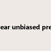 best linear unbiased prediction是什么意思