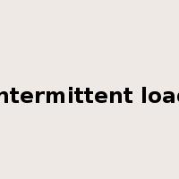 intermittent load是什么意思