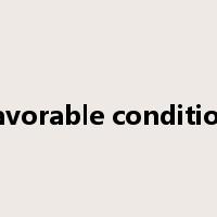 favorable condition是什么意思