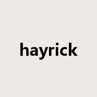 hayrick是什么意思