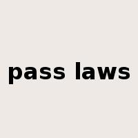pass laws是什么意思