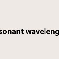 resonant wavelength是什么意思