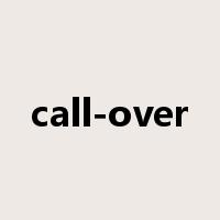 call-over是什么意思