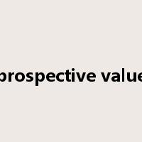 prospective value是什么意思