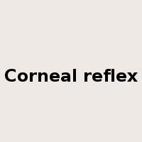 Corneal reflex是什么意思