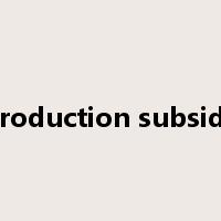 production subsidy是什么意思