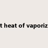 latent heat of vaporization是什么意思