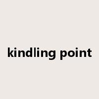 kindling point是什么意思