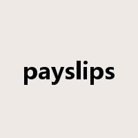 payslips是什么意思