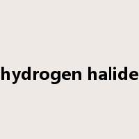 hydrogen halide是什么意思