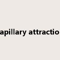 capillary attraction是什么意思