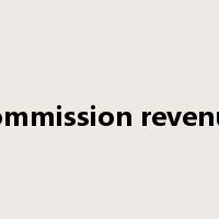 commission revenue是什么意思