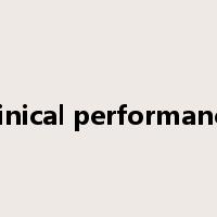 clinical performance是什么意思