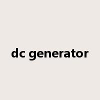 dc generator是什么意思