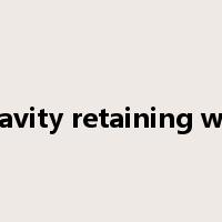 gravity retaining wall是什么意思