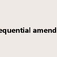 consequential amendment是什么意思