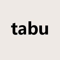 tabu是什么意思