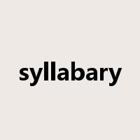 syllabary是什么意思