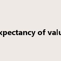 expectancy of value是什么意思