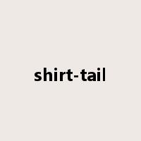 shirt-tail是什么意思