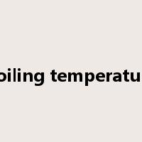 boiling temperature是什么意思