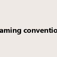 naming convention是什么意思