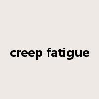 creep fatigue是什么意思