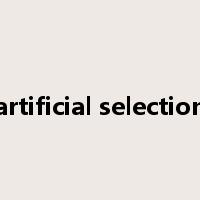 artificial selection是什么意思