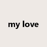 my love是什么意思
