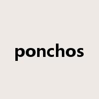 ponchos是什么意思