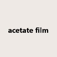 acetate film是什么意思