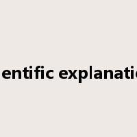 scientific explanation是什么意思