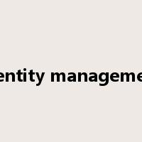 identity management是什么意思