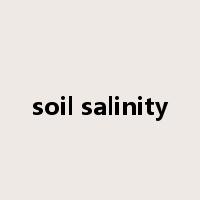 soil salinity是什么意思