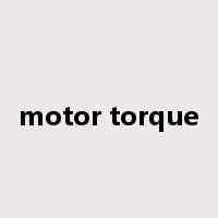 motor torque是什么意思