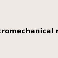 electromechanical relay是什么意思