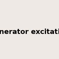 generator excitation是什么意思