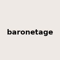 baronetage是什么意思