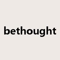 bethought是什么意思