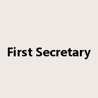 First Secretary是什么意思