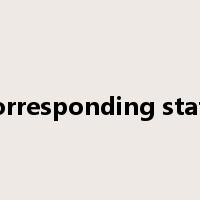 corresponding state是什么意思