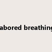 labored breathing是什么意思