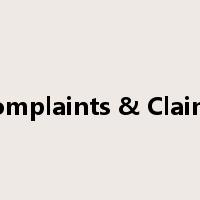Complaints & Claims是什么意思