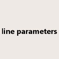 line parameters是什么意思