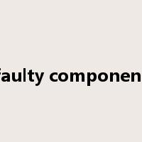 faulty component是什么意思