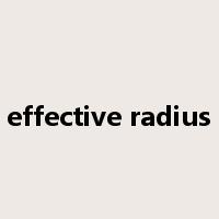 effective radius是什么意思