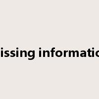 missing information是什么意思