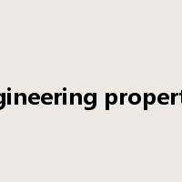 engineering properties是什么意思