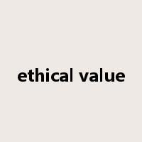 ethical value是什么意思