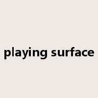 playing surface是什么意思